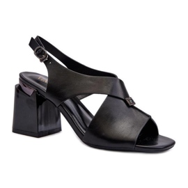 Step in style Sandale Model Asellesa 62111 Black - Zakoračite sa stilom crna
