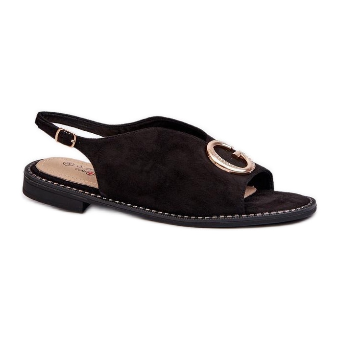 S. BARSKI Elegantne ženske sandale S.Barski crno