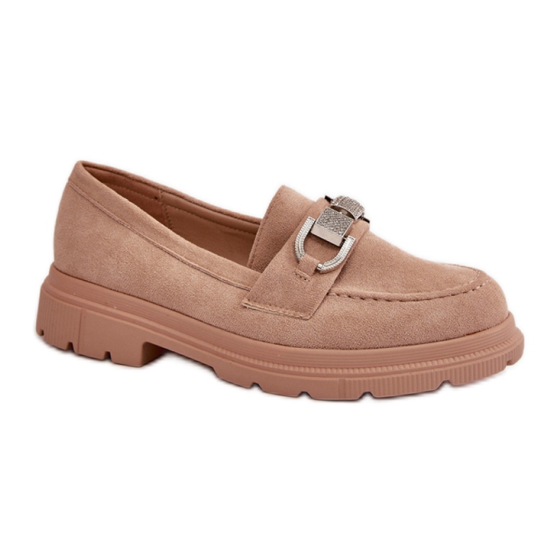 Ženske mokasine s ukrasom 23003 bež