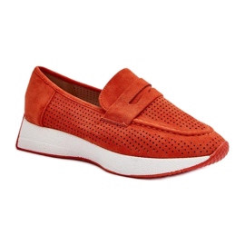 Narančaste ažurne mokasine narančasta