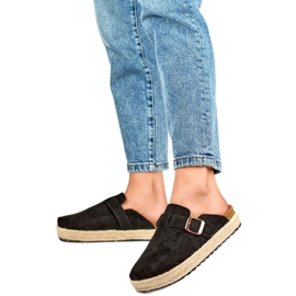 DM802B Ženske zatvorene japanke, crne crna