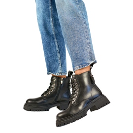 Ženske čizme podstavljene krznom GD-TL57B, crne crna