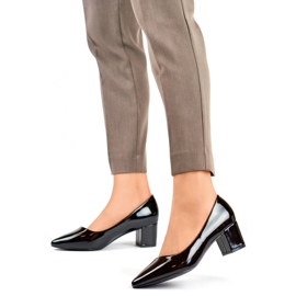 Ženske lakirane pumpe CIC-312B, crne crna