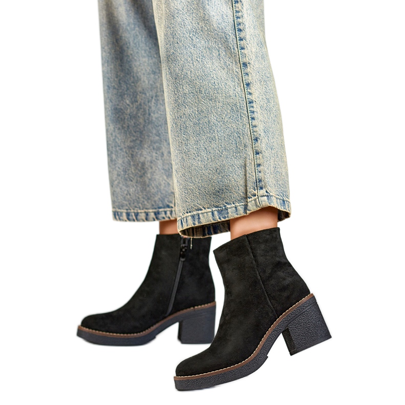 Ženske izolirane čizme 9613B crne crno