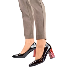 Lakirane pumpe GD-FL486B-B crne crna