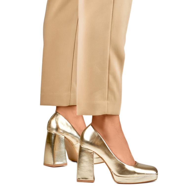 Ženske salonke M045GO Gold žuta boja