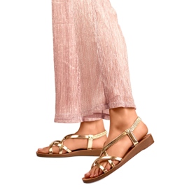 Ženske sandale PS07GO zlatne zlatni