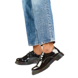 Ženske lakirane cipele GD-XF154B crna