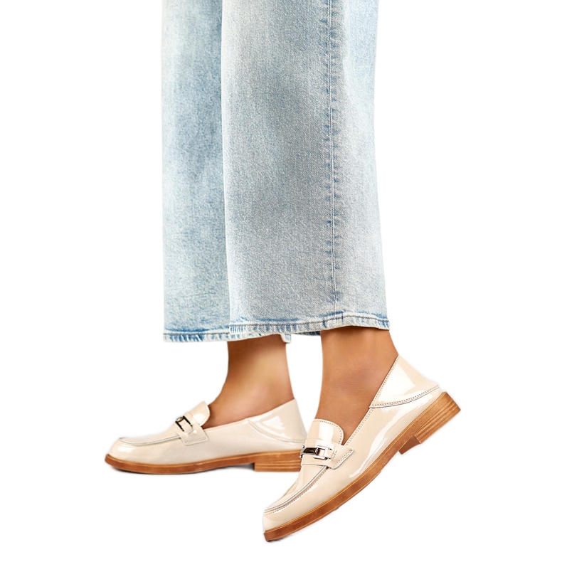 Ženske cipele s ukrasom 24-58233BE bež