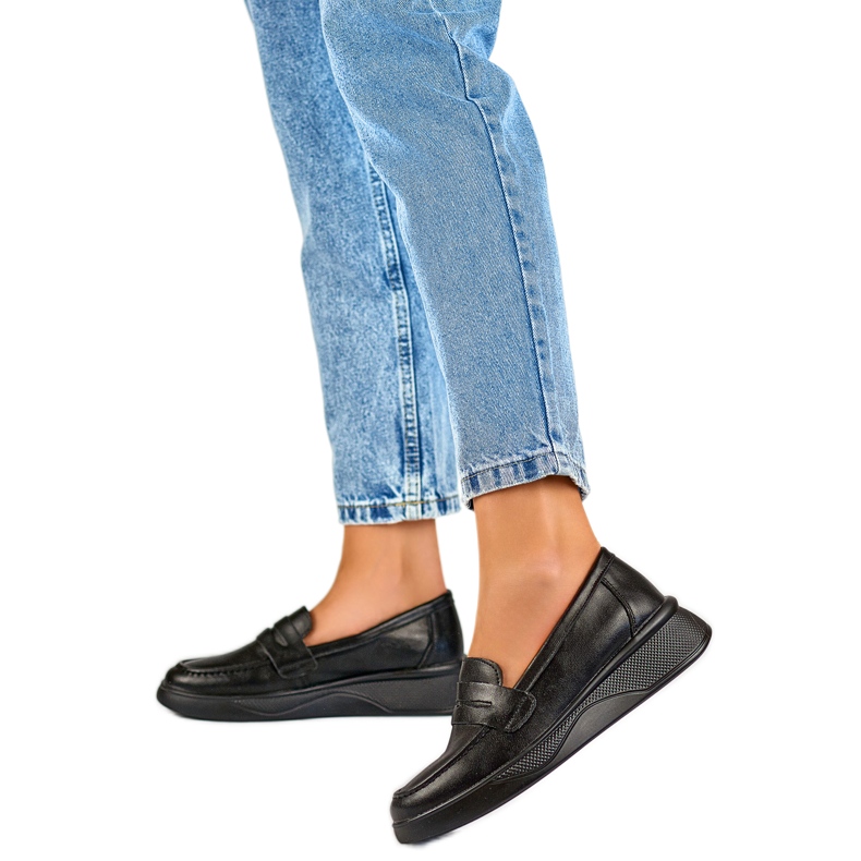 Crne ženske mokasine 25-7937B crno