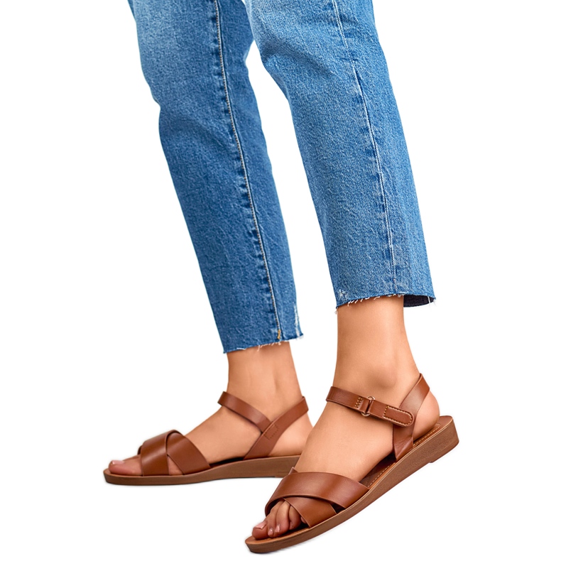 Ženske sandale PS10TA smeđe smeđa