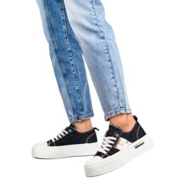 Ženske tenisice na platformi LY100B crna