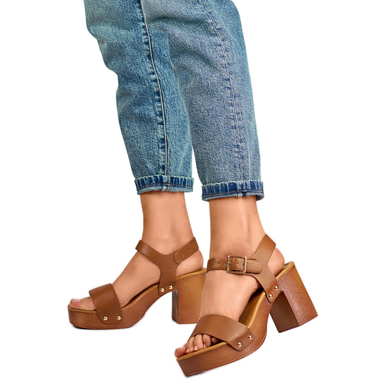 Ženske sandale 3993CA smeđa