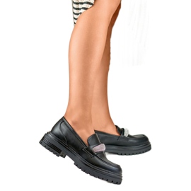 Ženske cipele s ukrasom 7961B crna