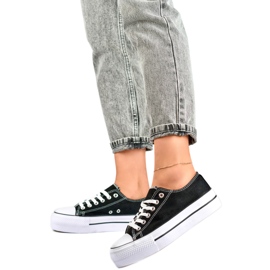 Ženske tenisice s platformom QY832B crna