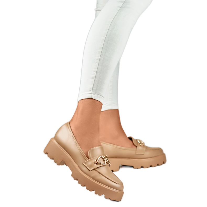 Ženske cipele s ukrasom B2733KH smeđa