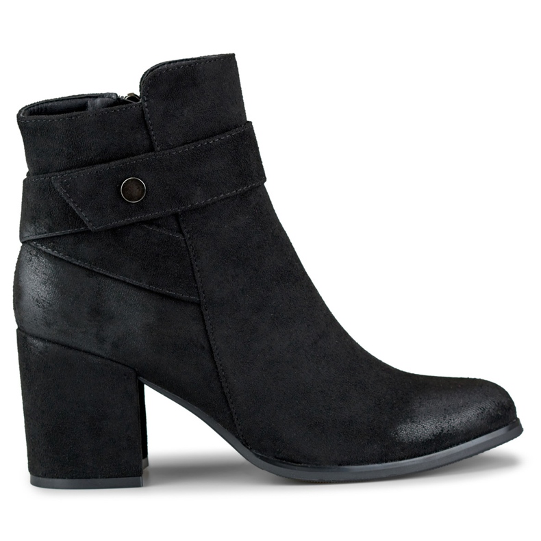 Čizme Model 260041B-SU Black Suede crno