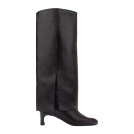 Marco Shoes Cleo široke čizme crna