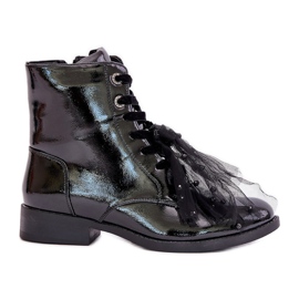 Patentirane izolirane čizme s patentnim zatvaračem S.Barski HY42-991 crne crna