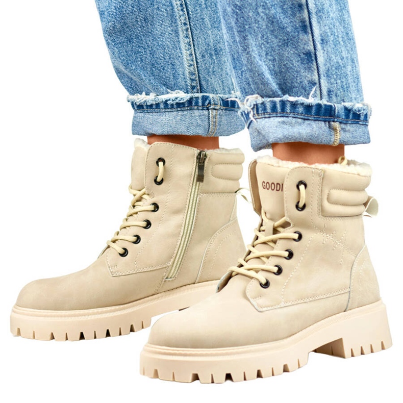 Ženske izolirane čizme, bež GD-TL51BE