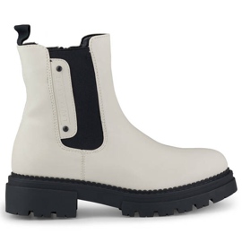 Ženske gležnjače s debelim potplatom, svijetlo bež Laura La.Fi 250004BE-PU