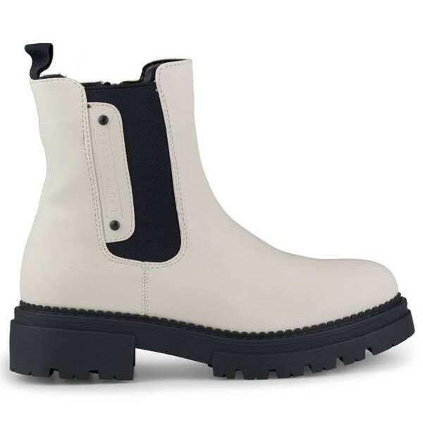 Ženske gležnjače s debelim potplatom, svijetlo bež Laura La.Fi 250004BE-PU