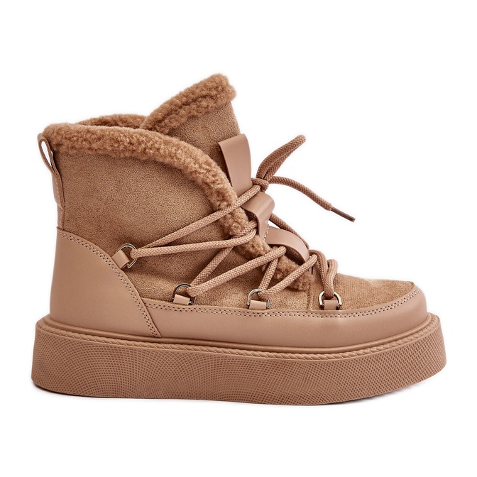 Tamno bež čizme za snijeg Tamidra na platformu