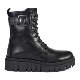 Seastar Crne gležnjače na vezanje na platformu crna