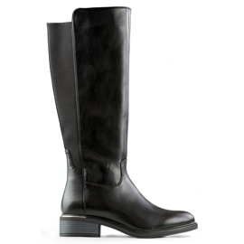 Crne zimske ženske čizme od eko kože crna