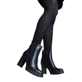 Crne gležnjače slip-on od Motena eko kože crna