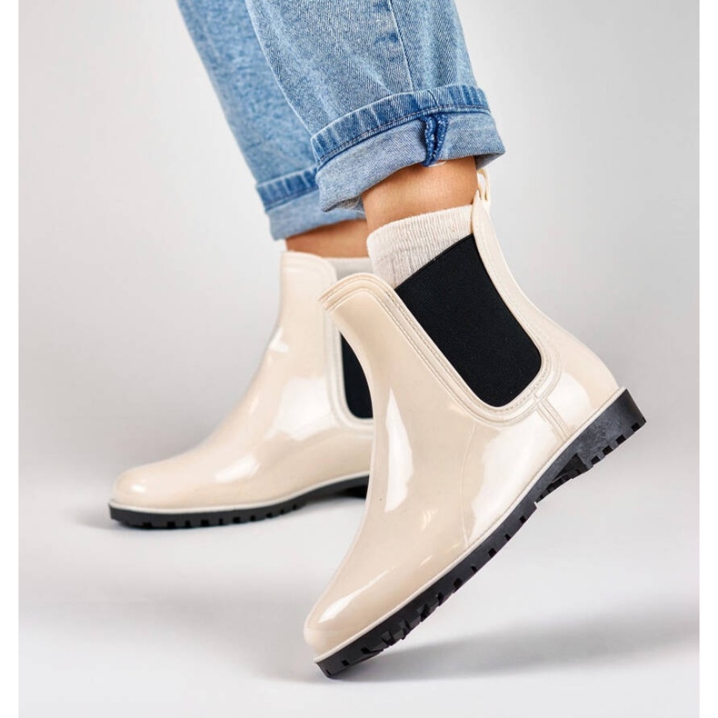 Ženske Chelsea čizme, bež, DC21BE