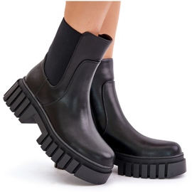 Izolirane Chelsea čizme s patentnim zatvaračem S.Barski HY42-975 crne crna