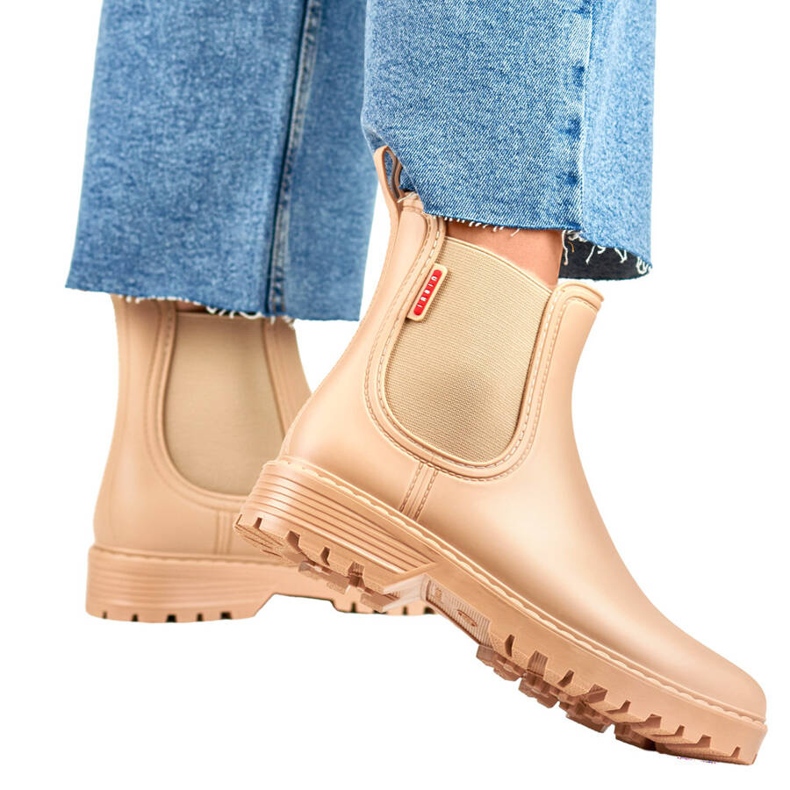 Ženske Chelsea čizme, bež, S17BE