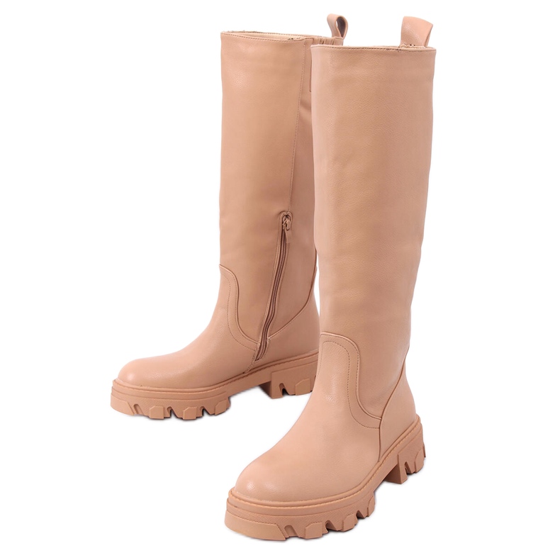 Srpanj Camel čizme s lancem smeđa