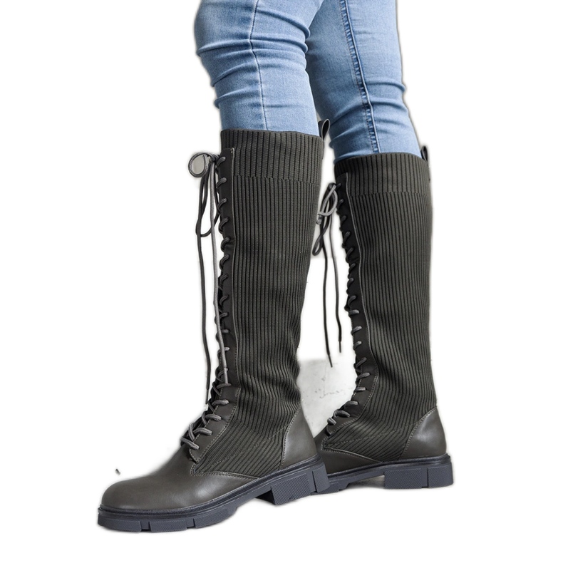 Zelene natikače s elastičnim gornjištem iz Veradi zelena