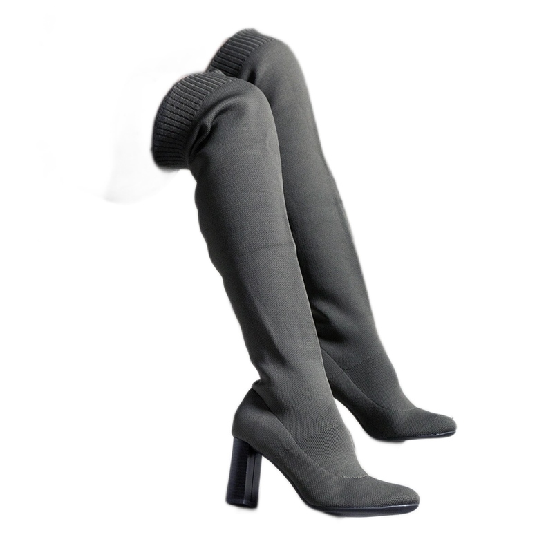 Zelene natikače s visokom petom s fleksibilnim Flamme gornjištem zelena