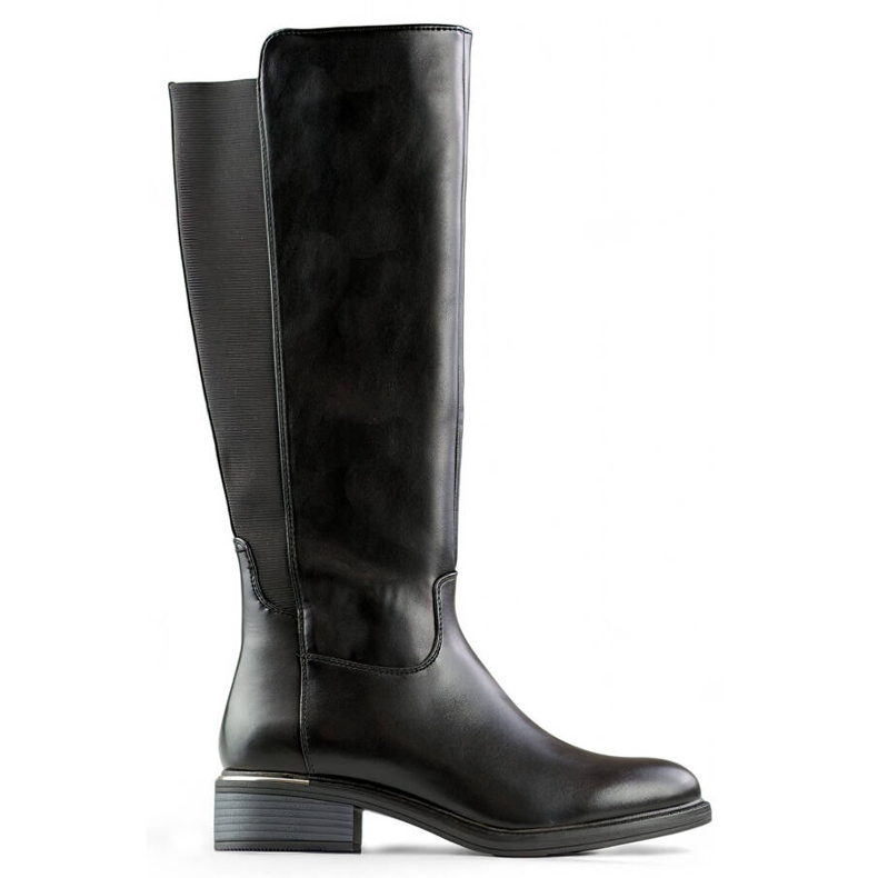 Ženske čizme s elastičnom gumom, crne FC20B crno