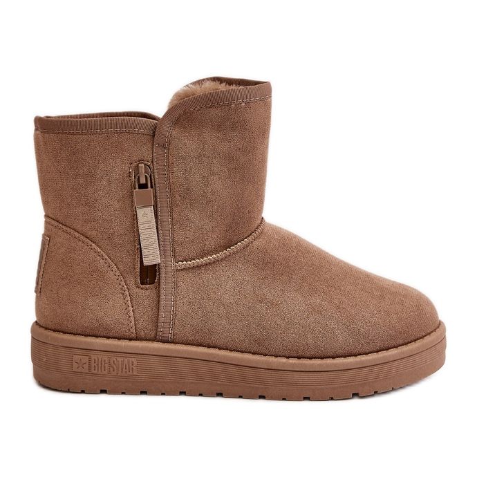 Big Star ženske čizme za snijeg OO274A165 bež