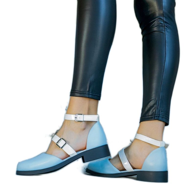 Plave balerinke s Josiane kopčom plava