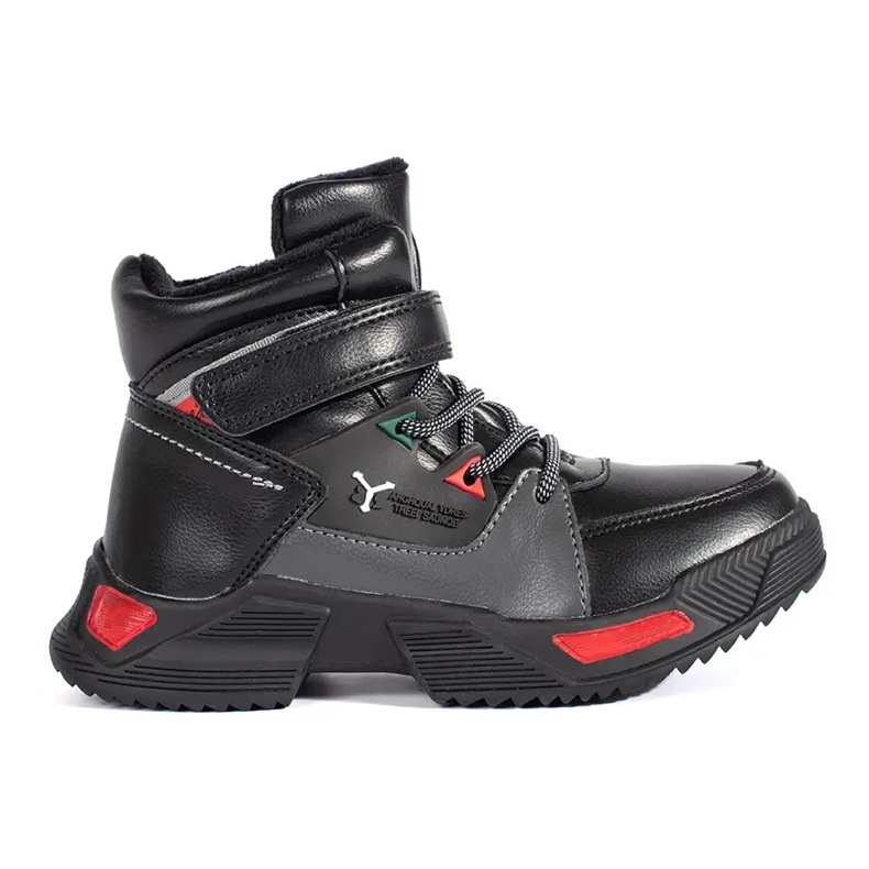 Crne izolirane čizme za dječake crno