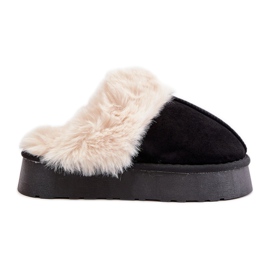 Crne Doriola ženske čizme za snijeg na debelom potplatu s krznom crna