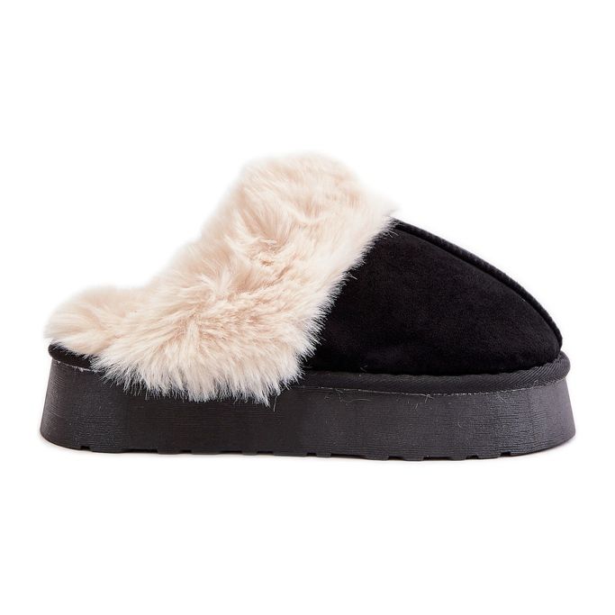 Crne Doriola ženske čizme za snijeg na debelom potplatu s krznom crno