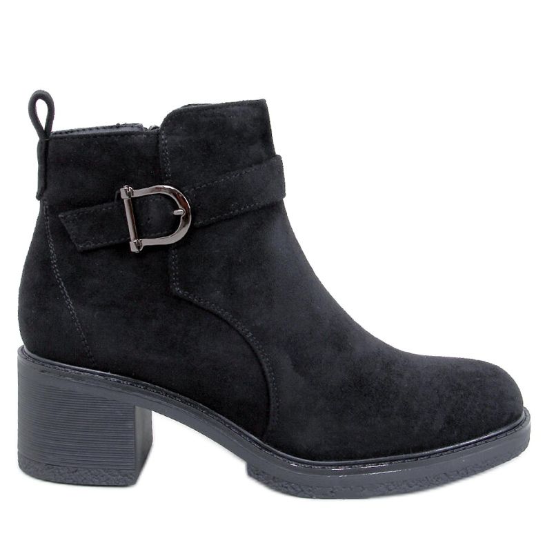 Duncans crne gležnjače s niskom petom crno