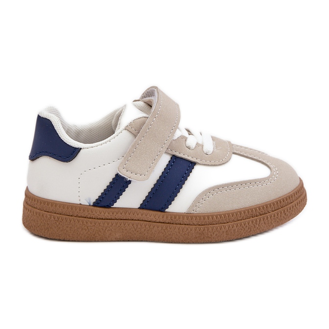 Dječje tenisice na čičak bijele i plave tromele bijela