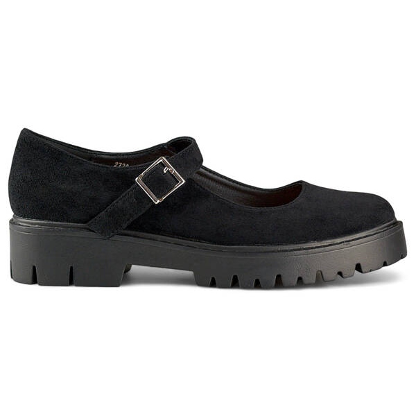 Ženske antilop cipele s kopčom, crne 2720-1B crno