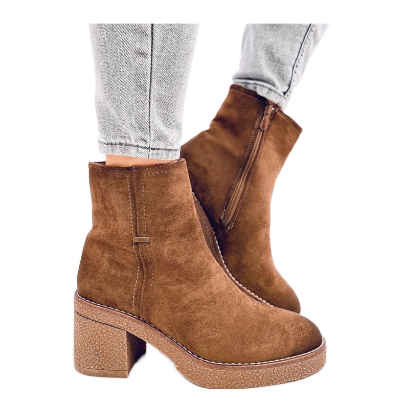 Filly Green gležnjače na stabilnu petu smeđa