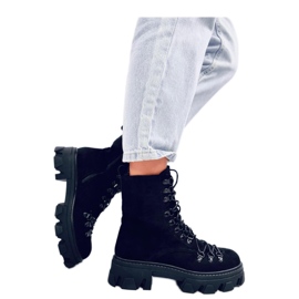 Radničke čizme na vezanje Crne crna