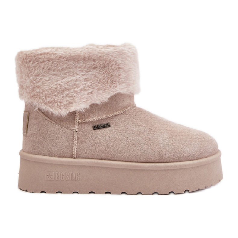Big Star OO274A107 Svijetlo bež čizme za snijeg