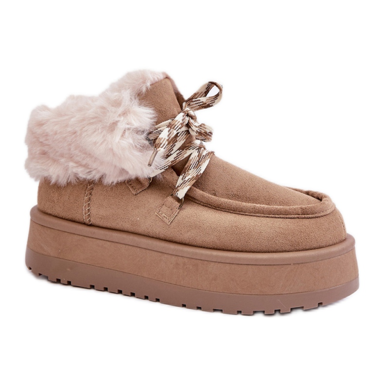 Čizme za snijeg Model C3016 Tamno bež