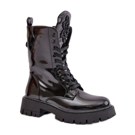 Radnički model DA121P crni lak crna